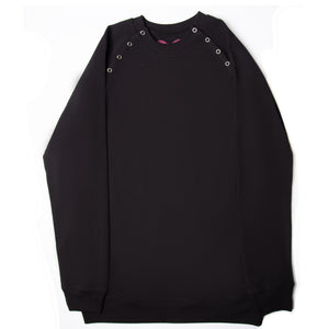 French Terry Sweatshirt in Black